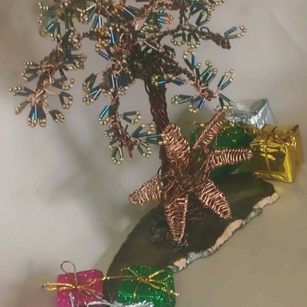 Hand Crafted Copper Tree, "Autumn at the beach" - Picture 5 of 5